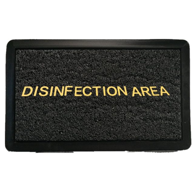Black cleaning plastic door mat (3)