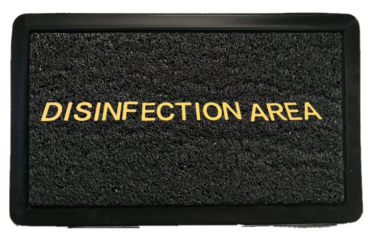 Black cleaning plastic door mat (3)