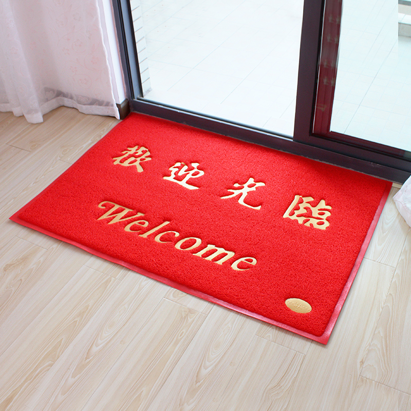 Thick soft plastic door mat