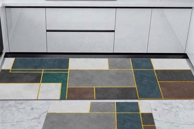 Creative fashion kitchen floor mat (2)