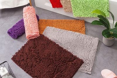 Customized multi-color bathroom floor mats (4)