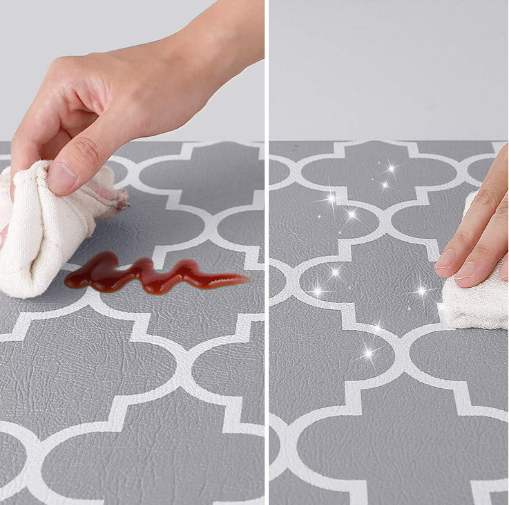 Easy clean kitchen floor mats