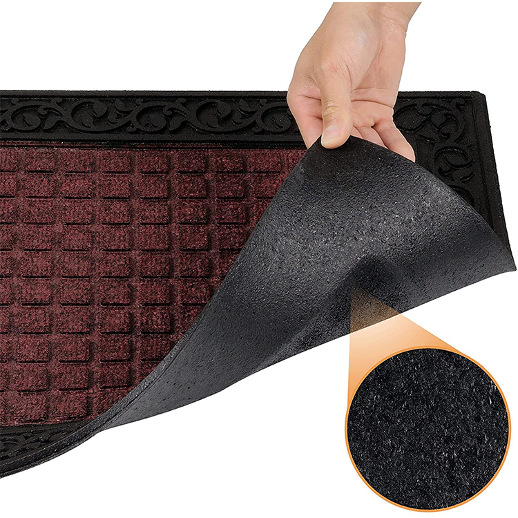 Large modern rubber door mat