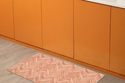 Pink waterproof kitchen floor mat (5)