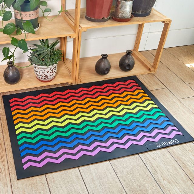 Soft iridescent pretty PVC doormat (6)