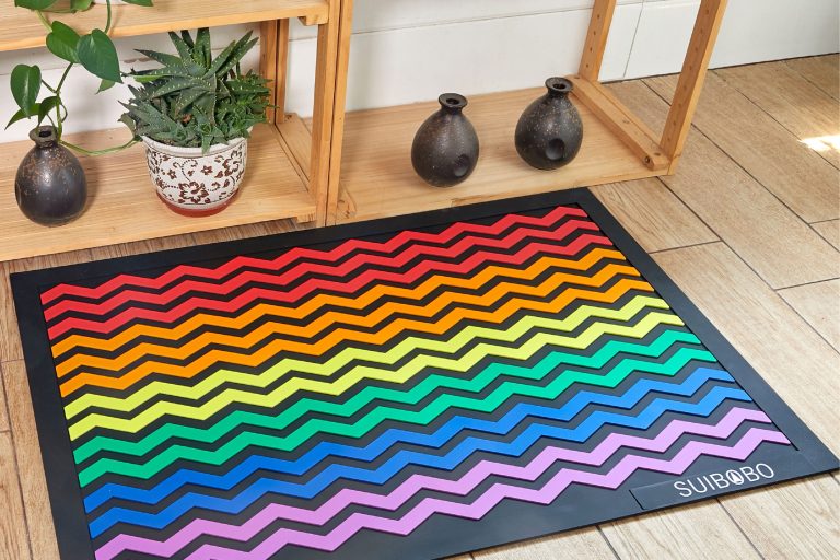 Soft iridescent pretty PVC doormat (6)