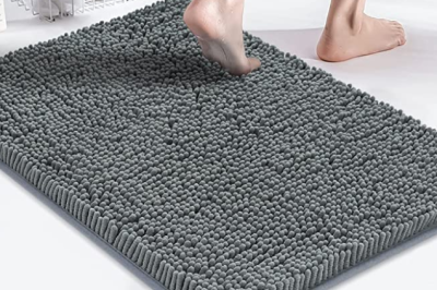 Super absorbent furry bathroom mat (6)