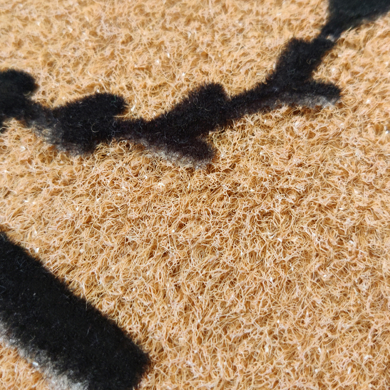 Tan faux coconut fiber door mat