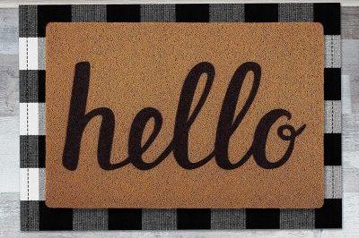 Wholesale plain color pvc doormat